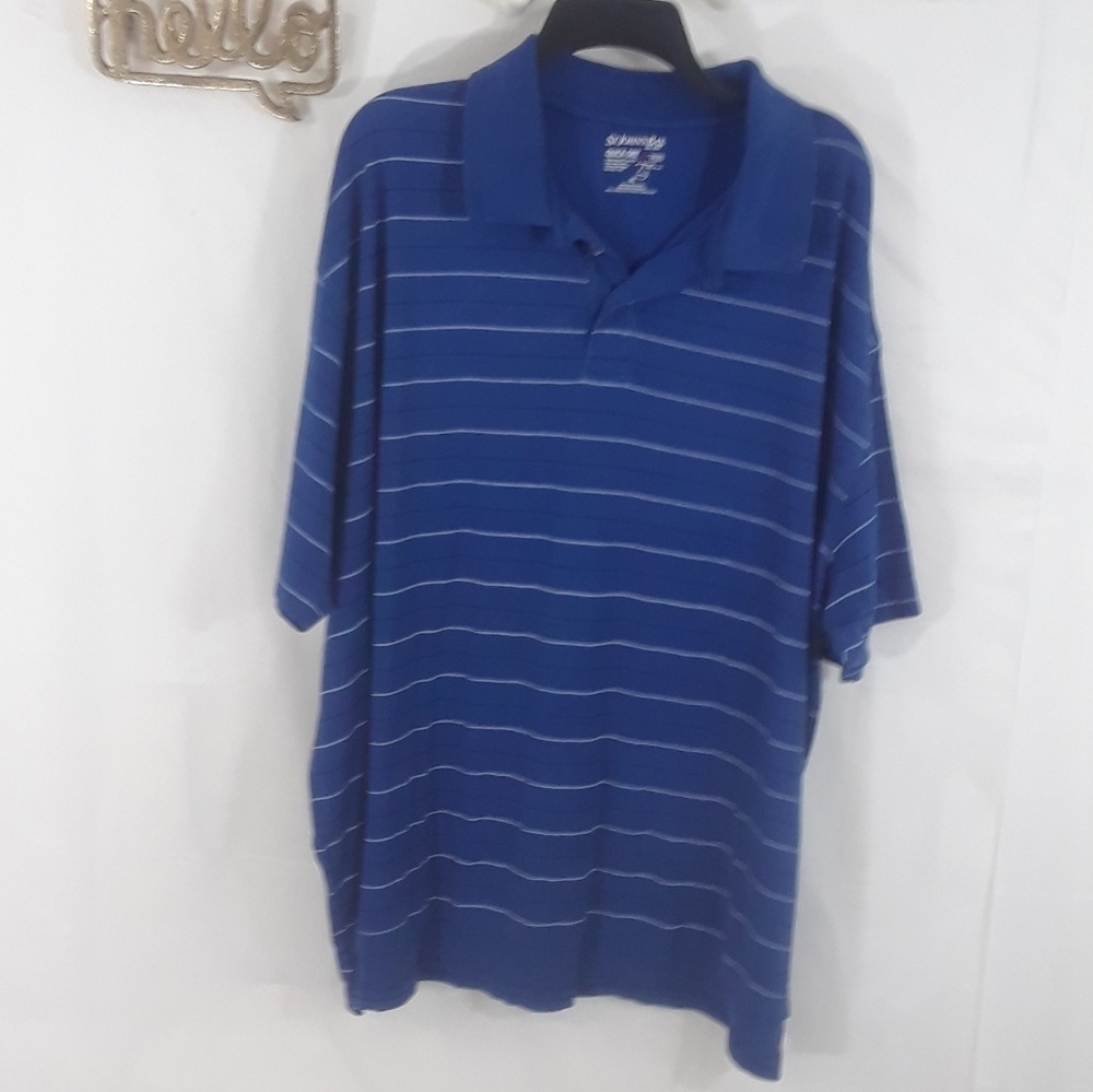 St. John's Bay Blue striped polo size 3XL